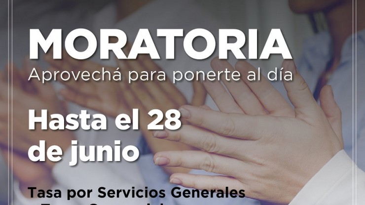 Extienden moratoria para saldar deudas en tasas por servicios generales